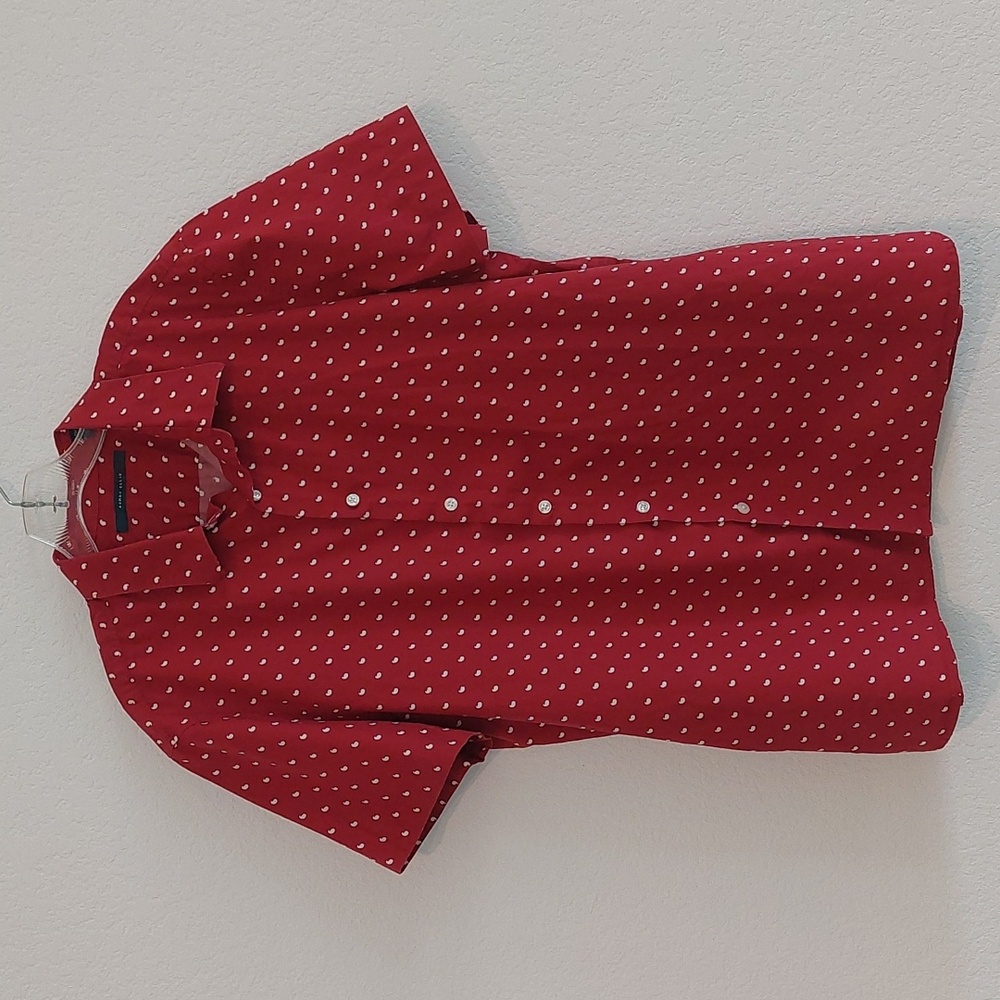 PERRY ELLIS Short Sleeve Button-Up Shirt NWOT